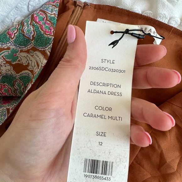 NWT Veronica Beard Aldana Midi Dress Ruched Front Halter Neck Floral Print Sz 12 - Picture 4 of 14